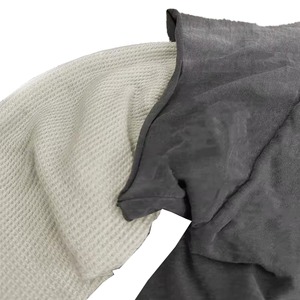 Personalizable de doble capa de manga larga Boxy Tee de microfibra de algodón Streetwear Jersey camiseta para hombres Baggy Camo Design - Product Image 3