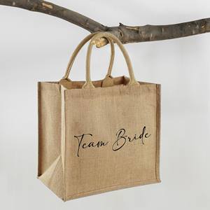 Household Jute <b>Bags</b> with <b>Dust</b> Removal Custom Logo Silk Screen Printing - Product Image 3