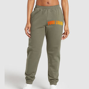 Pantalon de survêtement design personnalisé pour femmes Pantalon de survêtement en tissu doux avec fermeture à la taille élastique Coupe ample pour l'été - Product Image 4