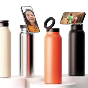 Vaso de acero inoxidable personalizado impreso de 720ml 24oz con tapa magnética Botella de agua Premium para aventuras al aire libre - Product Image 4