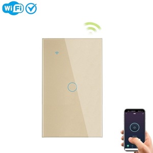 Produk Rumah Pintar Australia untuk Sakelar WiFi Pintar 1 <span class=keywords><strong>Gang</strong></span> Bersertifikasi SAA Retro ABS Kontrol Suara AU NZ 2.4GHz - Product Image 1