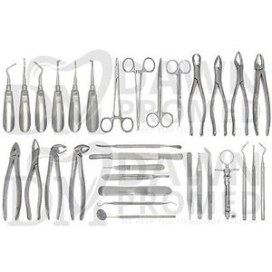 74 răng miệng phẫu thuật nha khoa chiết xuất thang máy kẹp cụ Kit Set Đức gr - Product Image 3