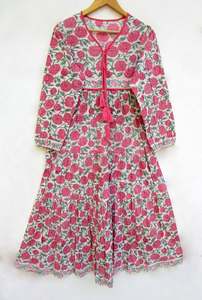 Charme féminin énergique rose Applique embelli corsage dentelle tissu femmes Kimono Maxi robe avec cordon de serrage pour ajustement réglable - Product Image 6