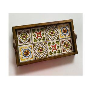 Bandeja de Madera Decorativa Ecológica Grabada a Mano Más Vendida, Calidad Razonable, Precio de Mayoreo, Suministro al por Mayor, Lo Más Popular - Product Image 2