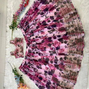 Nouveau Designer Personnalisable Premium Tabby Soie Lehenga Choli Ensemble Belle Séquence Zari Travail Traditionnel pour les Mariages Fêtes - Product Image 1