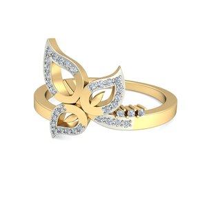 Ishi Diamonds Petal Perfection Bague en or 18 carats avec diamant de laboratoire - Product Image 3