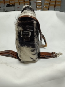 Luxury Cowhide Leather Shoulder Bag Hair On Hide Messenger Crossbody <b>Purse</b> Adjustable Strap Western Vintage Handmade Handbag - Product Image 5