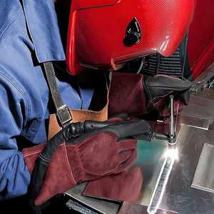 Guantes de Soldadura de Cuero Grueso y Resistente con Agarre de Seguridad, Transpirables, de Secado Rápido, Ecológicos, para Uso Diario al Aire Libre - Product Image 4