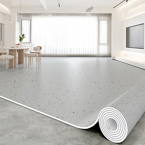 Rouleaux de linoléum PVC modernes, antidérapants, résistants à l'usure, écologiques, imperméables, à motif floral, aspect bois, avec support en maille/rattan - Product Image 6