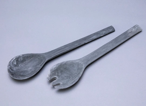 Ensemble de cuillères à salade en résine écologique artisanale, motif de sculpture d'animaux classique, polissage miroir, fête par Saniya Handicraft - Product Image 2