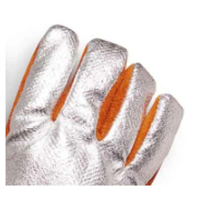 Guantes de Cuero Vacuno Dividido para Soldadores, Guantes de Trabajo Unisex Resistentes al Calor con Lámina de Aluminio, Guantes de Soldadura de Cuero con Puño Largo para Adultos - Product Image 5