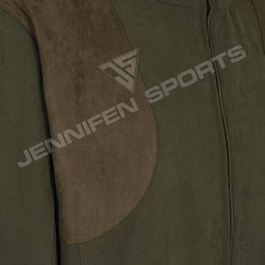 Chaqueta de caza de invierno tela de concha lona de algodón/cierre de cremallera sintética dobles bolsillos delanteros interior algodón/forro de tela de malla - Product Image 3