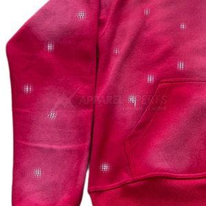 Sudaderas con capucha Sunfade para adultos de último diseño con manga larga de diamantes de imitación y patrón de estampado de invierno de lana transpirable - Product Image 5