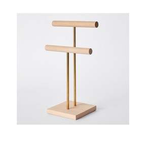 Único blanco 2 niveles collar pulsera pendientes, anillos torre de joyería para el hogar y exhibición de la tienda regalos ideales para mujeres y niñas - Product Image 3