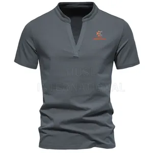 Camiseta de algodón 100% de alta calidad para hombre, último diseño, entrenamiento deportivo, gimnasio, ropa deportiva, venta al por mayor - Product Image 1