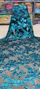 Ensemble de 3 pièces Somali Dirac avec Gogra & Garbasar, en spandex, à manches longues, à motifs floraux, pour femmes, vêtements traditionnels de luxe, écologiques - Product Image 4