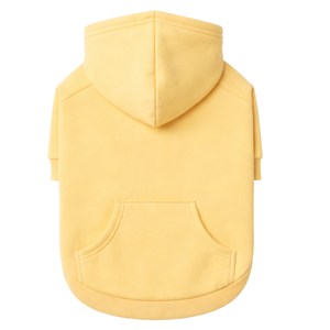 Dog Hoodie Buttercream Yellow Soft Fleece <b>Pet</b> Sweatshirt With Hood Cozy Warm Pullover Winter Wear For Small Medium Dogs Indoor - Product Image 6