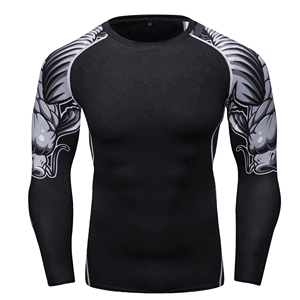 Camisetas de Manga Larga para Hombre, Rashguards de MMA de Alta Calidad en Venta, Diseño de Sublimación Personalizado, Rashguard de Fitness para Adultos - Product Image 4