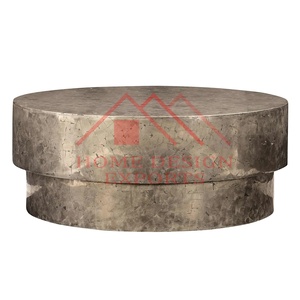 Table basse en forme de tambour pour hôtel et restaurants, design abstrait solide, plateau rond, tables à café/boissons, best-seller - Product Image 4