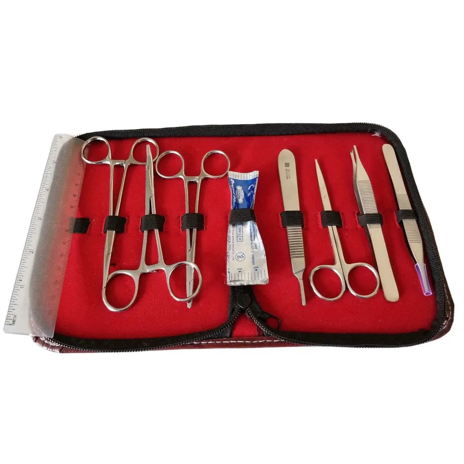 Kits With B.P Handle Thumb Forceps Iris Scissors Mosquito Surgical Dissecting Forceps Dissecting Kits