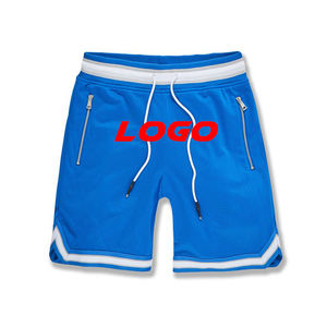 Short de basket-ball en maille de sport ample d'été personnalisé Short pour homme Short en maille de basket-ball imprimé de mode décontractée - Product Image 6