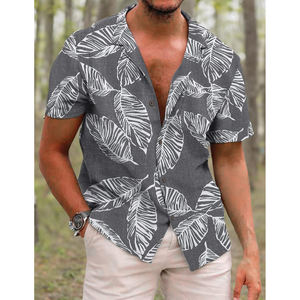 Camisetas ajustadas para hombre, camisetas tejidas para hombre, camisas ligeras informales, camiseta para hombre estampada 100 por ciento de poliéster - Product Image 6