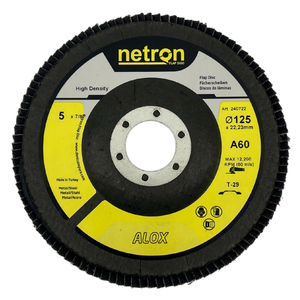 Disco abrasivo Netron de alta densidad 125x22mm T29 de óxido de aluminio Premium OEM/ODM/OBM para molienda de acero inoxidable - Product Image 1