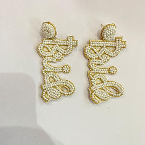 Boucles d'oreilles créoles mode champagne mariée rose plaqué or Offre Spéciale Design fait main - Product Image 6