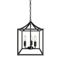 Lanterne suspendue au plafond en métal de haute qualité, design moderne, éclairage décoratif d'intérieur