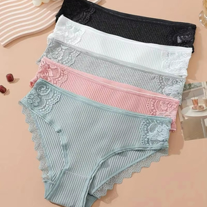 Culotte élégante 100% coton de qualité supérieure nouvelle culotte respirante en gros culotte pour femmes à séchage rapide personnalisée - Product Image 1