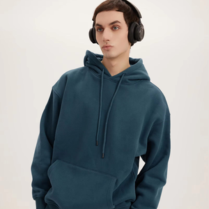 Sudadera con Capucha Unisex Personalizada para Grupos, Sudadera con Capucha Personalizada con Cordón, Bordado, Estilo Urbano, Hombros Caídos, Talla Grande para Hombre - Product Image 1
