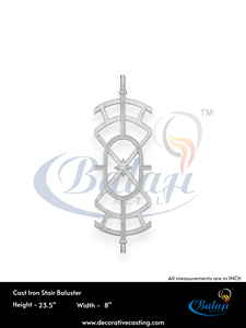 Barandilla de Escalera Moderna de Hierro Fundido Gris Pulido, Moldeado en Arena, con Acabado Super Shot Blast, para Balcón, Resistente a los Rayos UV - Product Image 3