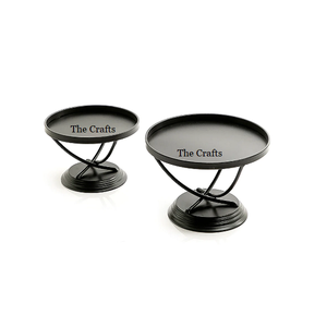 Ensemble de deux supports de service à gâteaux en bois de taille différente à un prix acceptable - Product Image 5