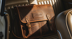 Sac à bandoulière pour ordinateur portable en cuir véritable de 15 pouces, durable, classique, luxueux, grande capacité, fermeture à glissière, sac à bandoulière pour homme et femme - Product Image 6