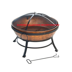 Al Aire Libre OEM Firepit cobre Antiqui y Negro soporte chimenea hoguera al por mayor y proveedor de alta calidad - Product Image 2