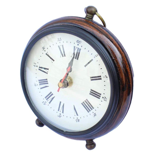 Classical Traditional Table Creative Alarm Table <b>Clock</b> Metal Rounded for Home & Decor - Product Image 5
