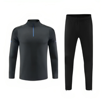 Conjuntos de Chándal de Entrenamiento de Fútbol para Hombre, Invierno, Manga Larga, Transpirable, Estampado, Ropa Deportiva