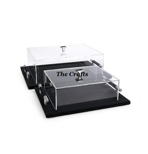 Plato de Servir de Acero Inoxidable con Diseño Fantástico, con Cúpula Acrílica y Perilla en Forma de Luna, Vajilla, Plato para Comida con Cúpula - Product Image 6