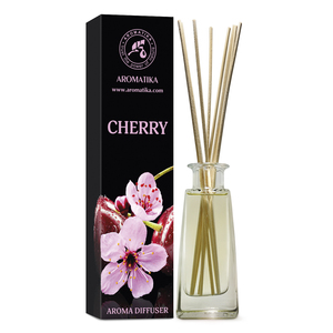Diffuseur à bâtonnets Aromatika Cerise 100ml, parfum velours profond, longue durée, senteur baies pour la maison - Product Image 1