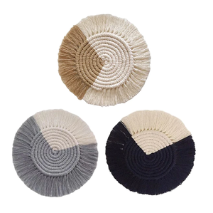 Tapis de table en macramé de style européen Tapis de table isolant anti-brûlure pour broderie artisanale Tapis de table en dentelle - Product Image 1