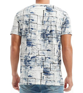 T-shirt décontracté à manches courtes en coton 100% respirant, anti-UV, écologique, léger, de haute qualité, coupe ample, imprimé pour hommes - Product Image 2