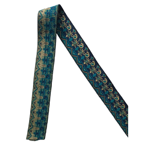 KVR Vente en gros de sangle de sac vintage Ruban de dentelle en nylon et polyester coloré de haute qualité Ruban de dentelle Jacquard à large rouleau - Product Image 5