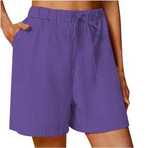 Short de sport pour femme Short de yoga taille haute Slim Fit Butt Lift Gym Running Short en nylon élastique - Product Image 4