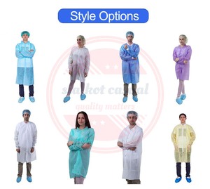 เสื้อโค้ทแล็ปผ้าใยสังเคราะห์ที่มีกระเป๋าและเสื้อโค้ทสำหรับห้องแล็บใช้ได้ทั้งชายและหญิงสำหรับเครื่องแบบผู้ป่วยที่กำหนดเองในโรงพยาบาล - Product Image 6
