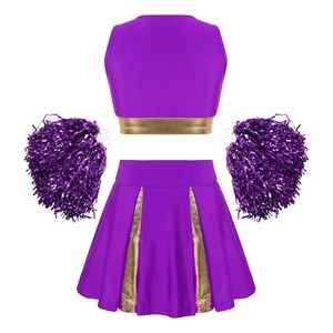 Conjuntos de uniformes de porristas personalizados de alta calidad, trajes de Falda de baile, faldas de porristas al por mayor - Product Image 4