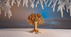 Arte de pared de árbol de la vida de latón elegante diseño de Metal de lujo para decoración de oficina en casa decoración de pared para sala de dibujo - Product Image 6