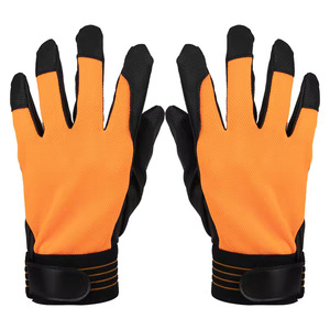 Almohadilla de cuero sintético de microfibra Palm Covert trabajo de seguridad táctica venta al por mayor pantalla táctil Anti vibración impacto mecánico guantes - Product Image 1