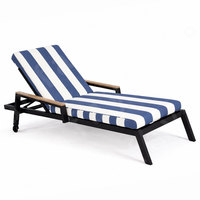 Chaise longue pliante plate d'extérieur la plus confortable pour les hôtels et les villas Chaise pliante de plage