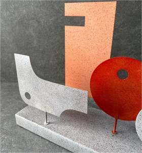 Escultura de hierro de Arte Moderno multicolor, venta al por mayor, cantidad a granel para decoración del hogar, decoración de mesa, habitación de Hotel de lujo, restaurante 2025 - Product Image 4