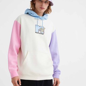 Sweat-shirt à capuche coupe classique avec poche kangourou, blocs de couleur, prix de gros, logo brodé, impression numérique hiver, personnalisé pour homme - Product Image 1